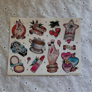 Jeffree star sticker sheet